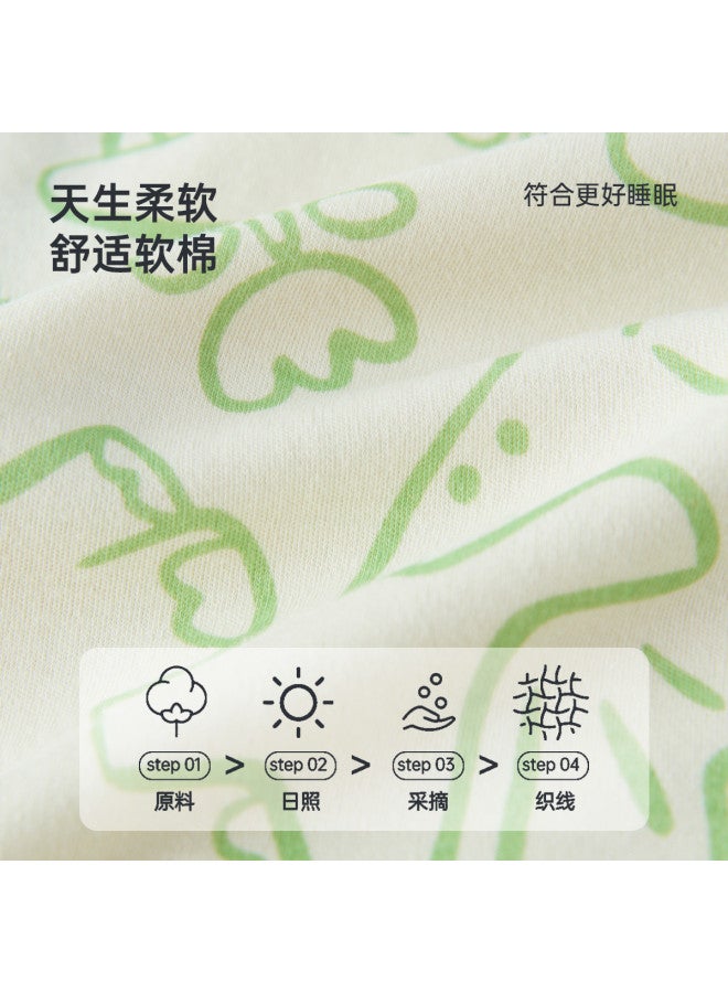 ASK JUNIOR Children's Autumn Comfortable Homewear Boys Long Sleeve Air-conditioning Suit Middle And Older Kids Pajama Set - Image 3