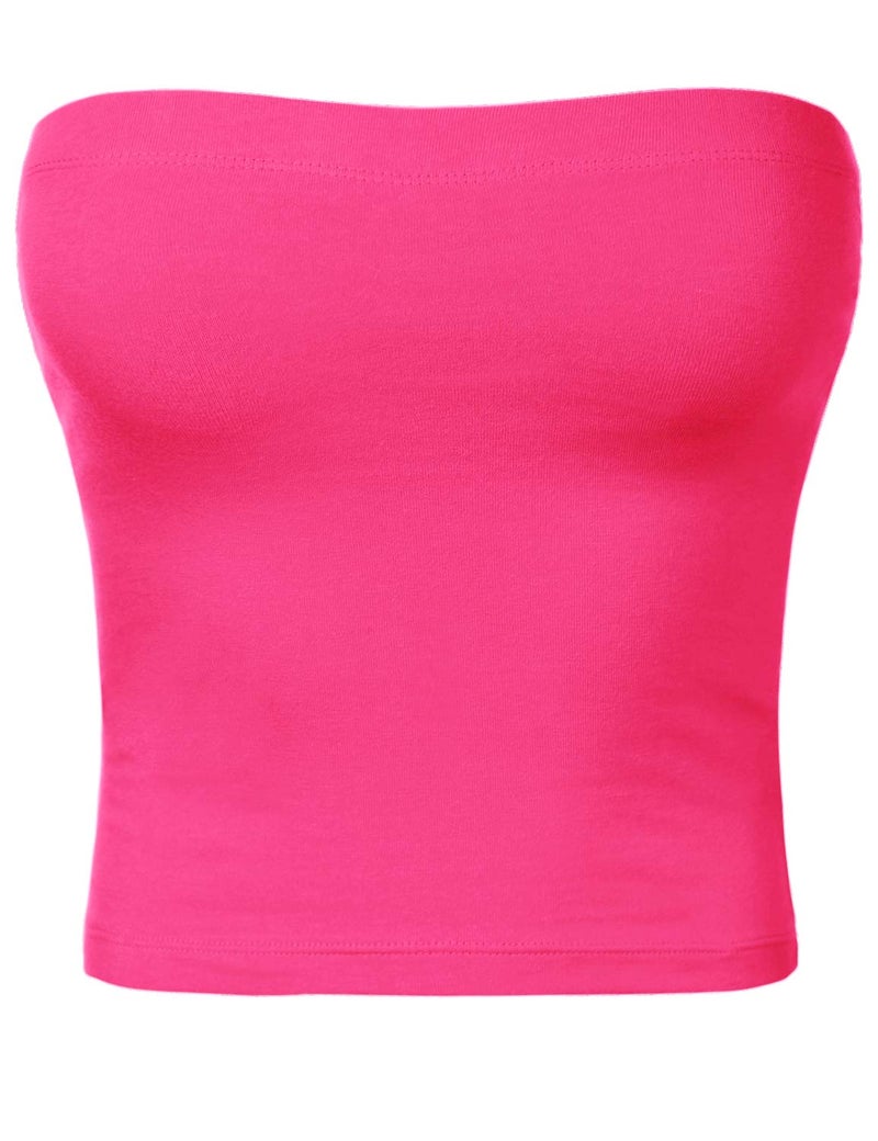 HATOPANTS Women's Shapewear Tube Tops Strapless Ruched Built-in Shelf Bra Casual HOTPI M - Image 2