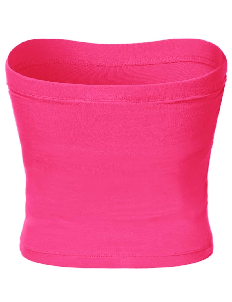 HATOPANTS Women's Shapewear Tube Tops Strapless Ruched Built-in Shelf Bra Casual HOTPI M - Image 3