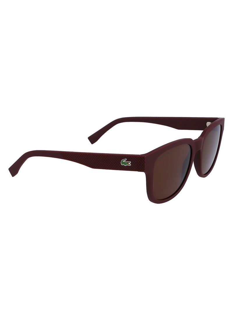 LACOSTE - مستطيل كامل الحواف مصنوع من مادة لاكوست صنز L982S 5319 (600) أحمر مطفي - Image 1