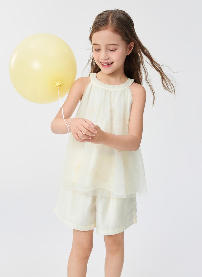 Balabala Kids Girl Woven short sleeve suit  - Image 2