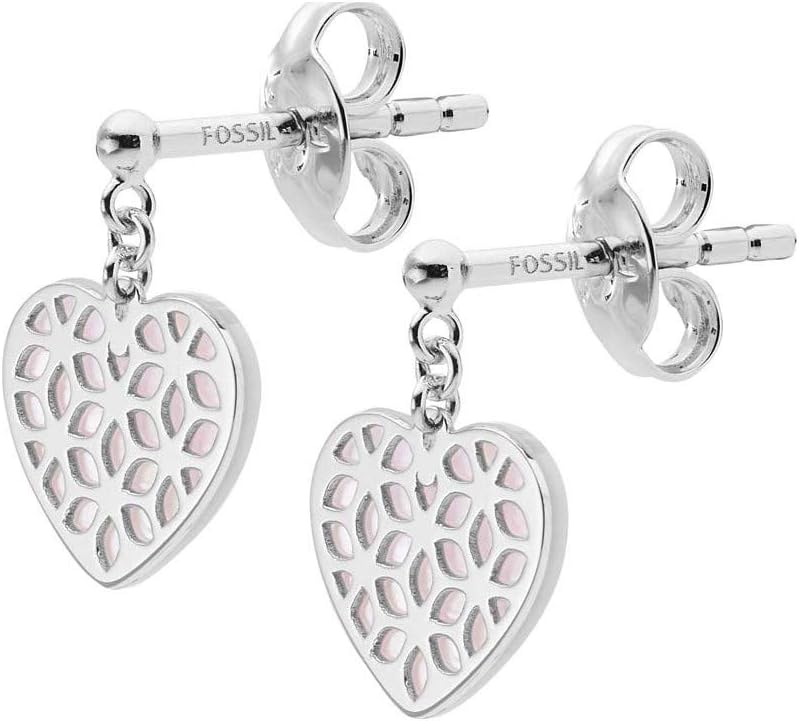 Fossil Women's Silver Earring, JFS00489040 - Image 2