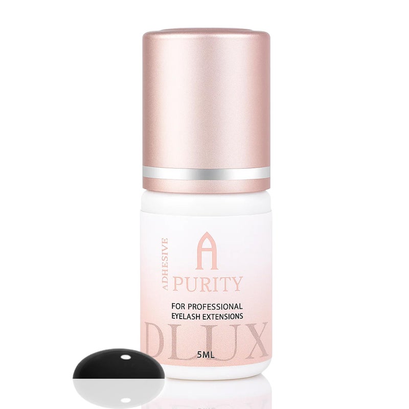DLUX PROFESSIONAL Eyelash Extension Glue for Professionals - 8 Weeks Retention, 0.5 Sec Drying Time, Latex Free Semi Permanent Individual & Volume Lash Extension Glue - Image 1