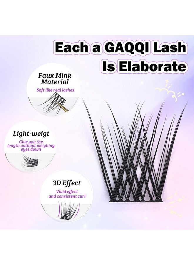 جاكي رموش صناعية من Lash Clusters، وصلات رموش صناعية ذاتية الصنع، رموش C Curl Cluster 120 قطعة 14 مم فقط خصلات رموش فردية طبيعية وناعمة (C Curl 14 مم) - Image 3