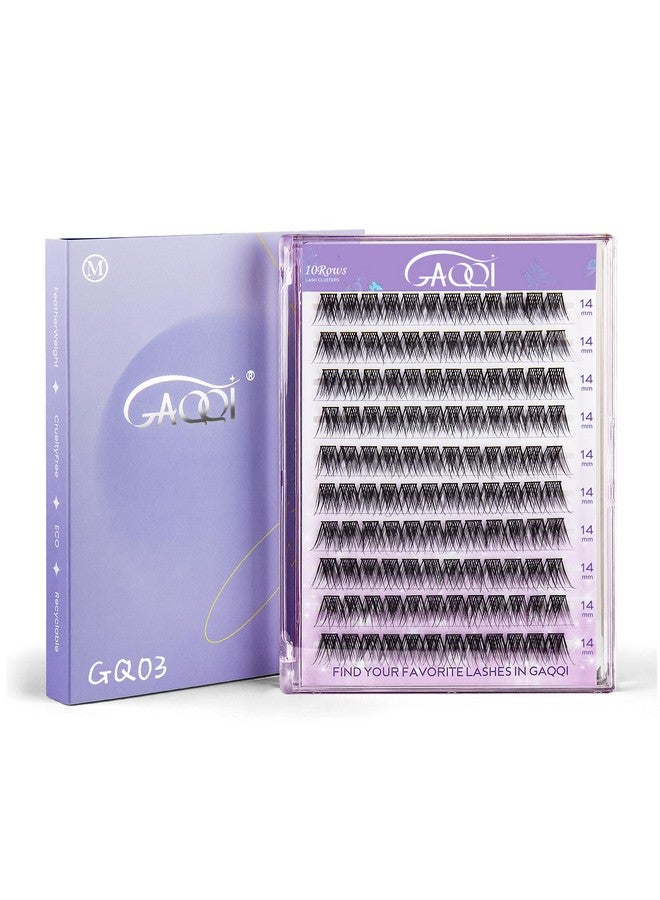 جاكي رموش صناعية من Lash Clusters، وصلات رموش صناعية ذاتية الصنع، رموش C Curl Cluster 120 قطعة 14 مم فقط خصلات رموش فردية طبيعية وناعمة (C Curl 14 مم) - Image 1