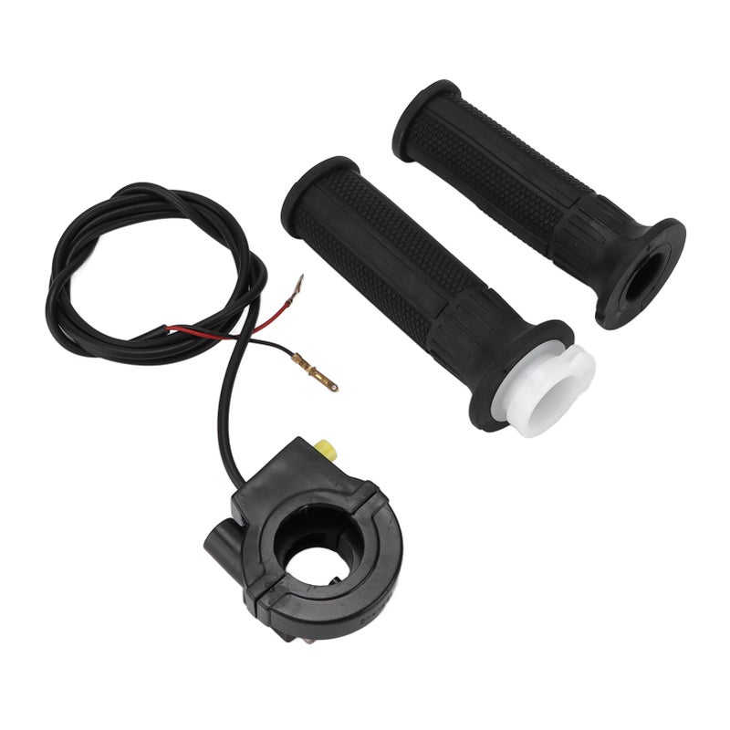 Motorcycle Throttle Grip Assembly: 0.87in TPR Rubber Wear Resistant Soft Grip - With Kill Switch Direct Perfect Replacement for 33cc 49cc 60cc 69cc 80cc Motorized Bicycle Push Bike - Image 5