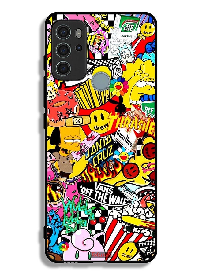 Tolwak Motorola Moto G60S Protective Case Cover Off The Wall - Image 2