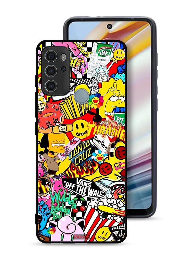 Tolwak Motorola Moto G60S Protective Case Cover Off The Wall - Image 1