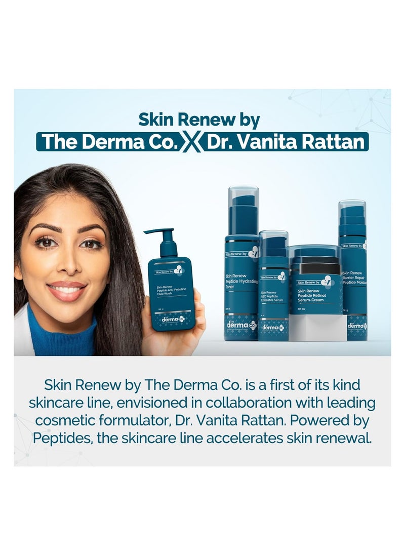 THE derma Co The Derma Co. X Dr.V Skin Renew Peptide Anti-Pollution Face Wash With Peptides & Niacinamide-100Ml| 0.5% Salicylic Acid | Exfoliation|Gentle & Deep Cleansing  - Image 3