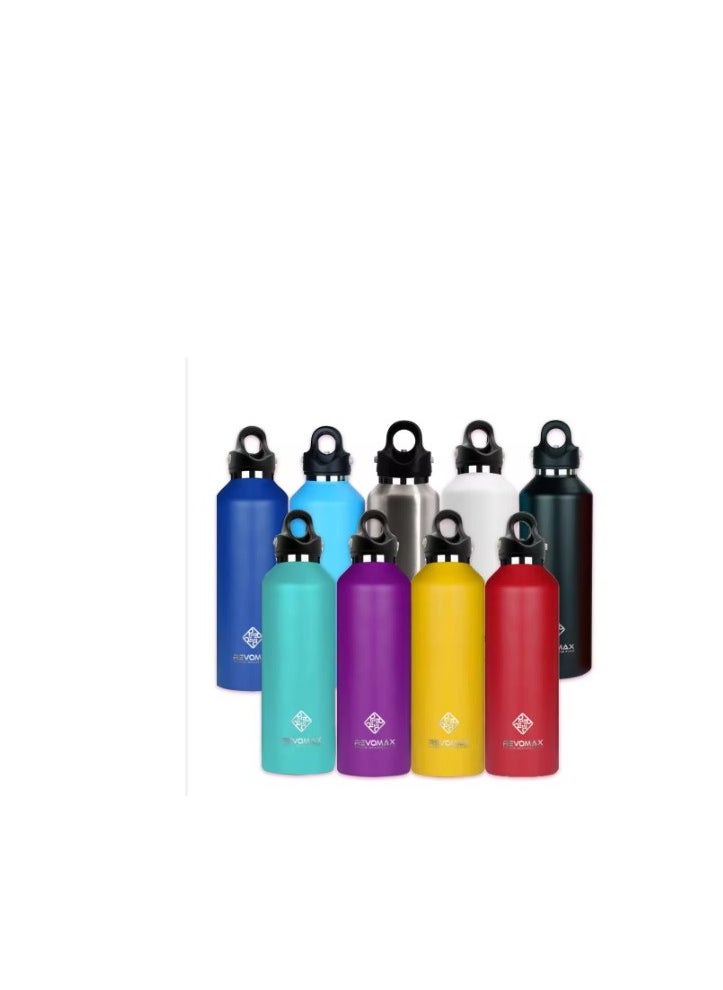 RevoMax Vacuum Insulated Flask with Twist Free Cap,Onyx Black 32oz/ 950ml.