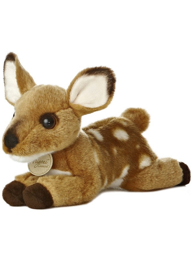 Aurora® Realistic Miyoni® Fawn Stuffed Animal - Lifelike Detail - Cherished Companionship - Brown 8 Inches