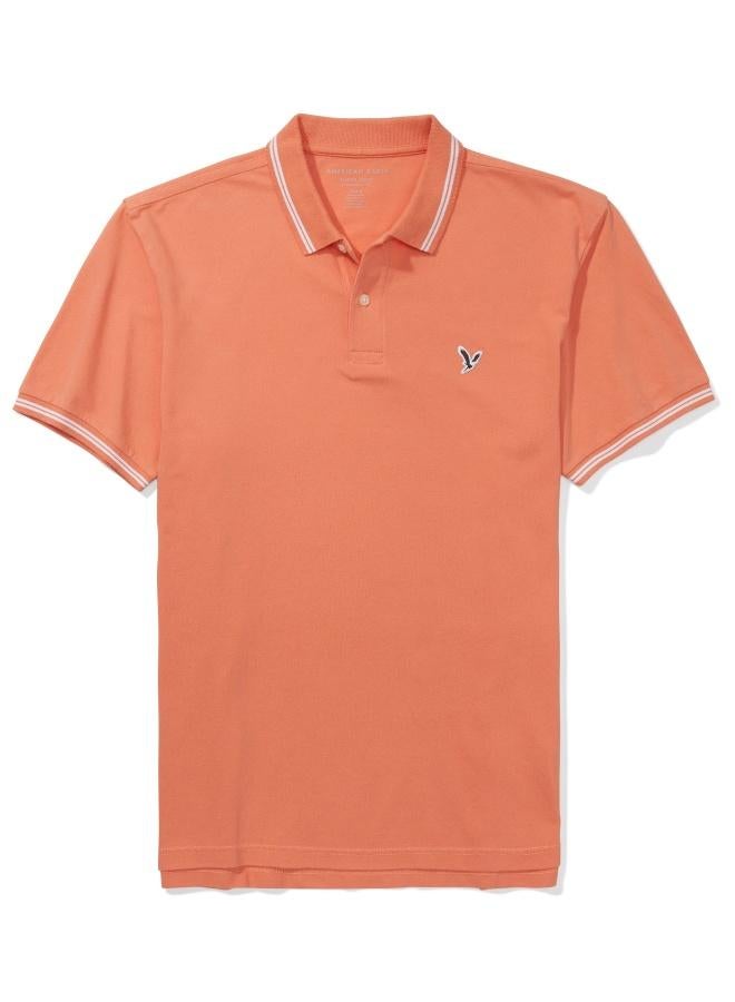 American Eagle AE Tipped Flex Pique Polo Shirt  - Image 3