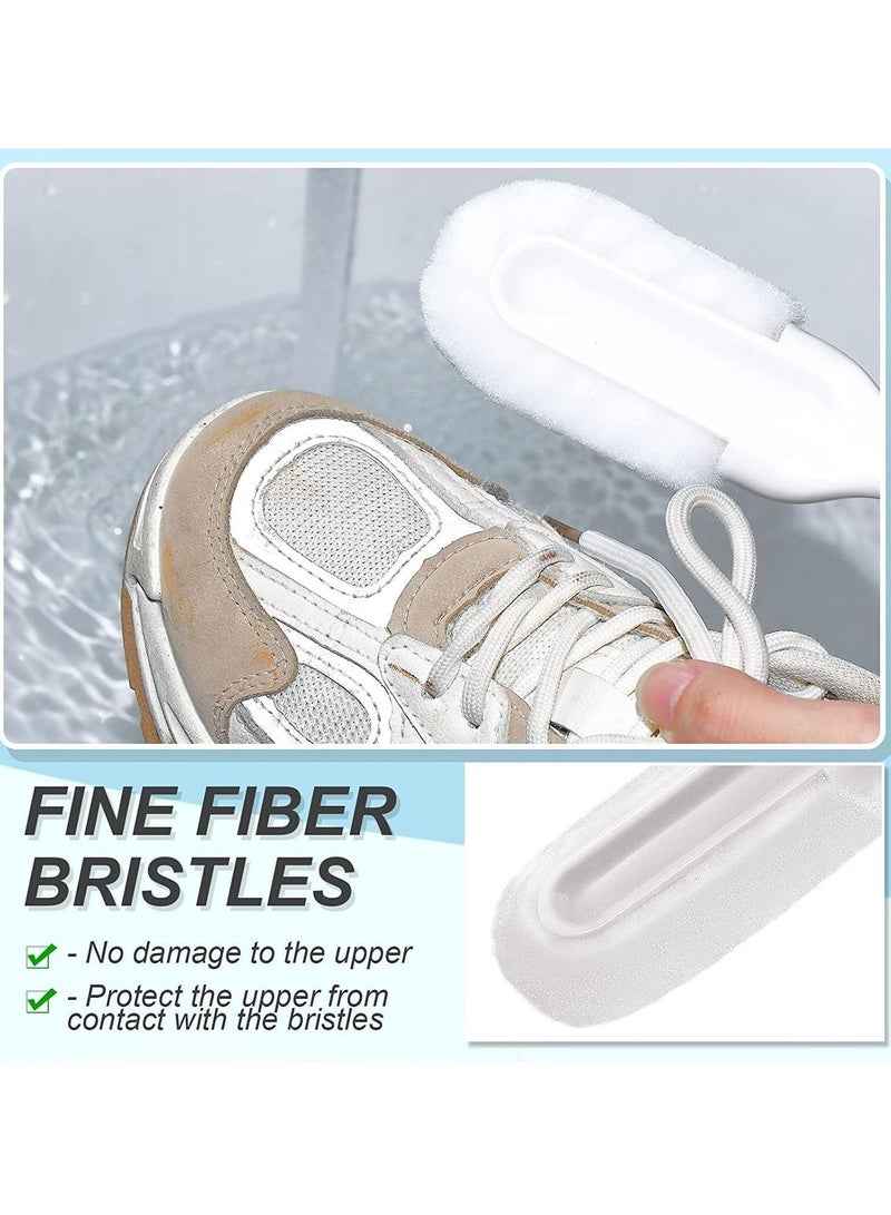 Excefore Cleaning Brush For Shoes, 2 Pcs Laundry Brush, Clothes, Shoes Scrubbing Brushes Set, Durable bristles Comfort Grip for Carpet, Floor, Sink, Bathroom, Household Cleaning Brushes  - Image 3