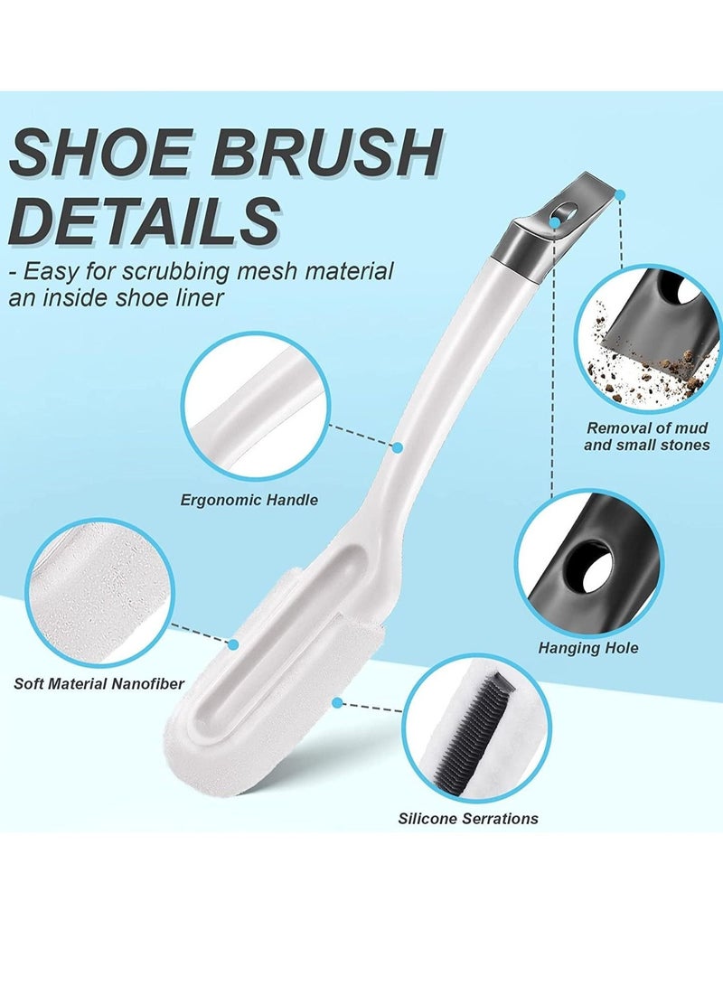 Excefore Cleaning Brush For Shoes, 2 Pcs Laundry Brush, Clothes, Shoes Scrubbing Brushes Set, Durable bristles Comfort Grip for Carpet, Floor, Sink, Bathroom, Household Cleaning Brushes  - Image 4