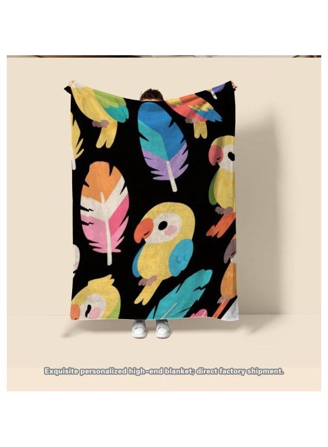 عام بطانية رقيقة من الفانيلا (دافئة ومريحة، ومناسبة للنوم واستخدام الألعاب وإزالة الغبار ومقاومة للرمل) 150 سم * 200 سم - 201 - Image 4