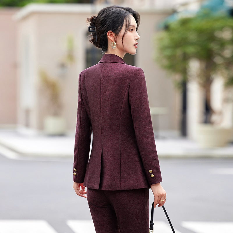 Vision Professional Women'S Clothing Manufacturer Ky2502 Professional Suit Jacket Women'S Factory Accessible Luxury Commuter Work Clothes - Image 5