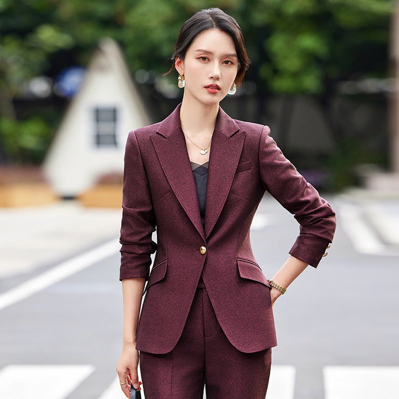 Vision Professional Women'S Clothing Manufacturer Ky2502 Professional Suit Jacket Women'S Factory Accessible Luxury Commuter Work Clothes - Image 2