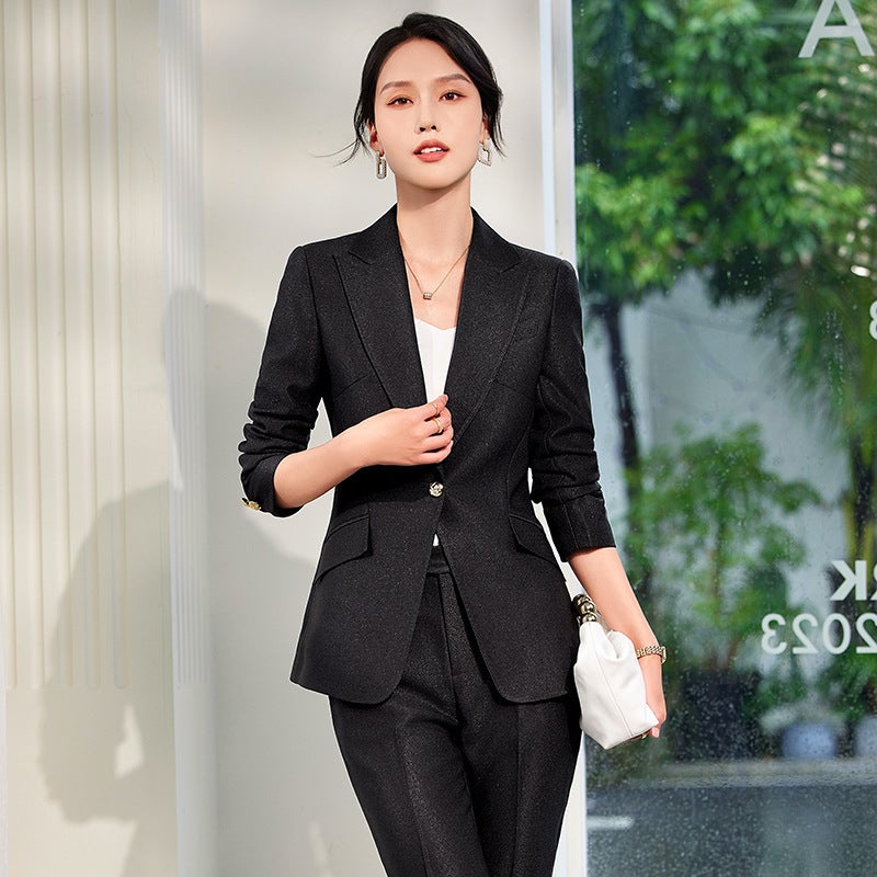 Vision Professional Women'S Clothing Manufacturer Ky2502 Professional Suit Jacket Women'S Factory Accessible Luxury Commuter Work Clothes - Image 4