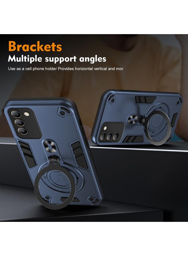 erorex Case For vivo Y100 IDN Metal Ring 360 Degree Rotating Holder PC Hybrid TPU Phone Case - Image 3