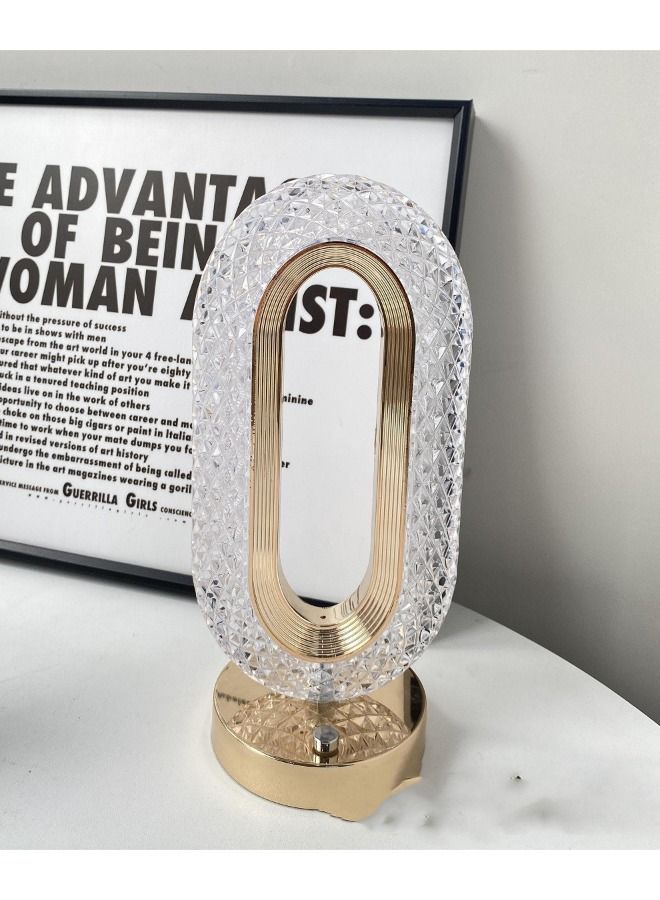 أكاليكس بسيطة ضوء الفاخرة اللمس سطح المكتب جو الكريستال مصباح ديكور ديكور المنزل - Image 2