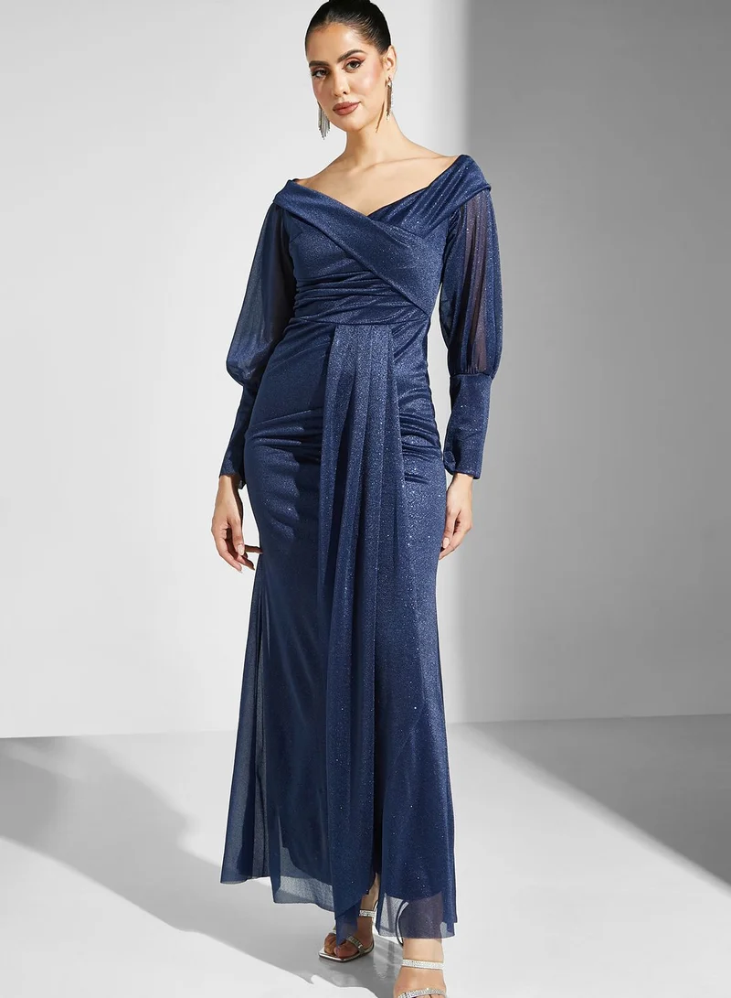 Ella Limited Edition Off Shoulder Dress With Draping