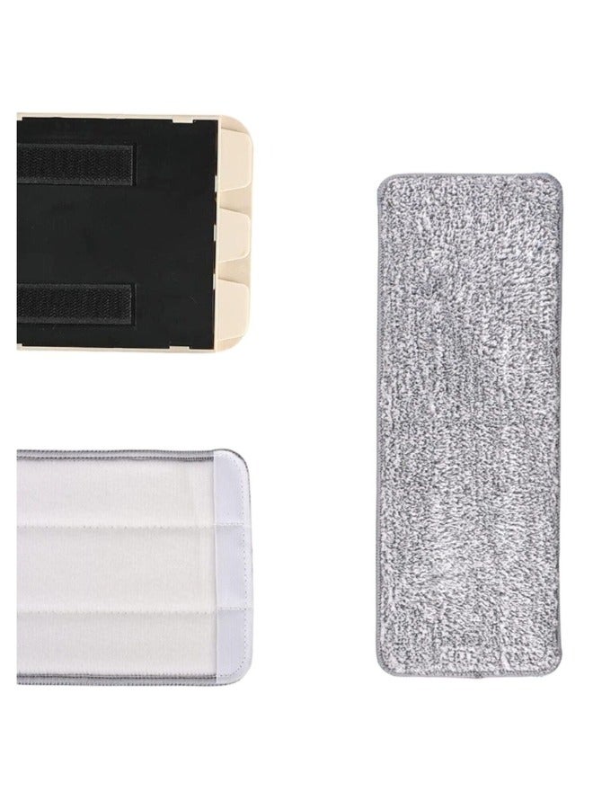 10 pieces wet and dry flat microfiber mop, size 30*11 cm, replaceable and washable - Image 2