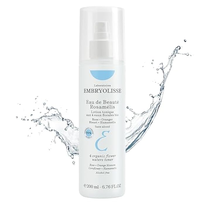 Embryolisse Eau de Beaute Rosamelis. Nourishing Floral Face Toner for All Skin Types, with Organic Flower Waters, 6.76 Fl Oz - Image 1
