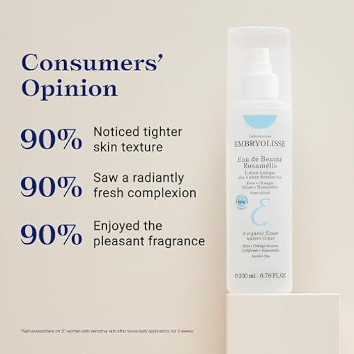 Embryolisse Eau de Beaute Rosamelis. Nourishing Floral Face Toner for All Skin Types, with Organic Flower Waters, 6.76 Fl Oz - Image 5