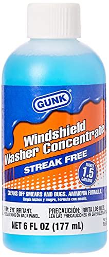 Gunk M506 Concentrated Windshield Washer Solvent with Ammonia  6 fl oz Blue