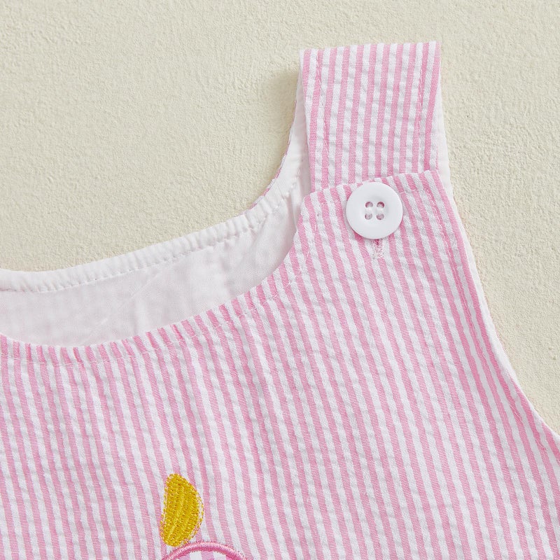 GOOCHEER Baby Girl Second Birthday Outfit 2 Cake Embroidery 2nd Birthday Dress Smash Cake Dresses (2nd-Pink, 2-3T) - Image 4