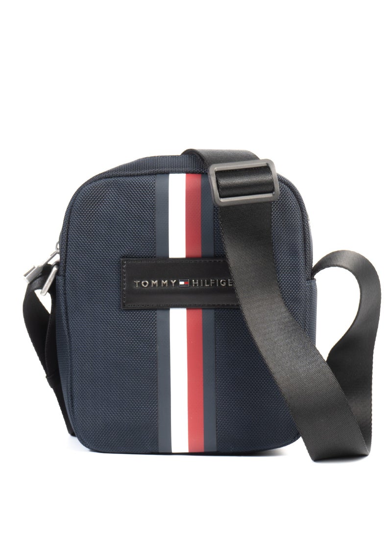 Tommy Hilfiger Plus "Stylish Tommy Hilfiger Blue Crossbody Bag: The Perfect Accessory for Every Occasion! Featuring an Adjustable Strap, Iconic Logo Design, and Ample Storage, It's Ideal for Daily Use and Trendy Outings!"  - Image 1