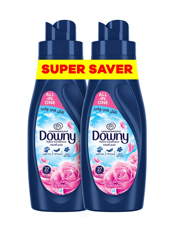 Downy Rose Garden Dual Pack Fabric Softener All-In-One Concentrate
