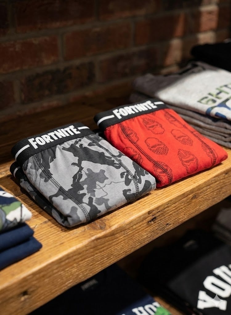 فورتنيت فورتنايت بي إس 5 جيمز تو-باك شورت الملاكم100%من القطن - Image 3