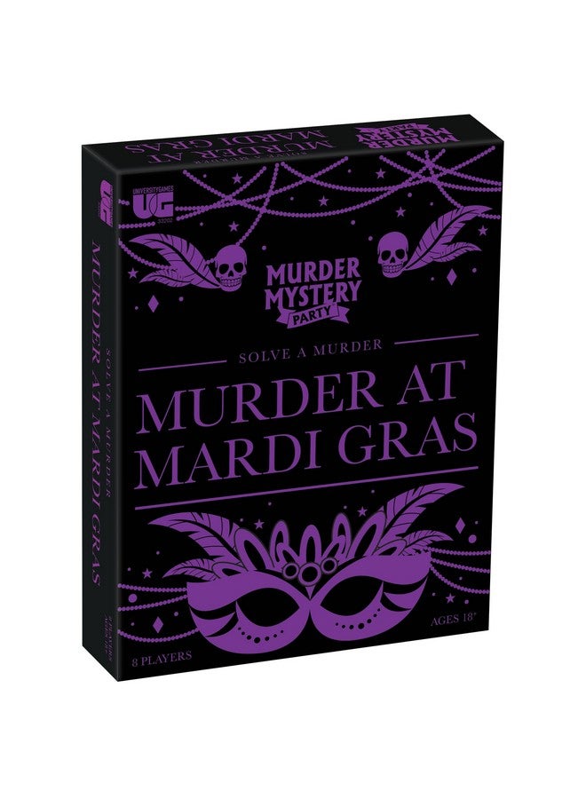 University Games Murder Mystery Party Games, Murder at Mardi Gras Dinner Party Mystery Game for 8 Players Ages 14 and Up - Image 1