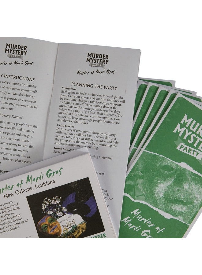 University Games Murder Mystery Party Games, Murder at Mardi Gras Dinner Party Mystery Game for 8 Players Ages 14 and Up - Image 2