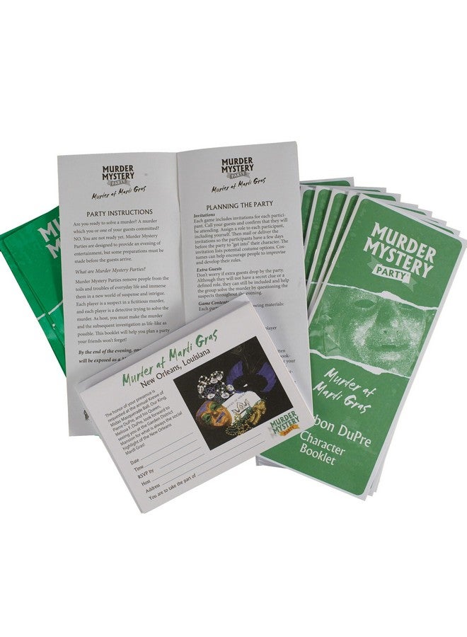 University Games Murder Mystery Party Games, Murder at Mardi Gras Dinner Party Mystery Game for 8 Players Ages 14 and Up - Image 3