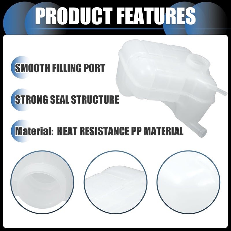 INFINAUTO Coolant Reservoir Water Expansion Tank for Cadillac SRX 2010-2016 - Image 3