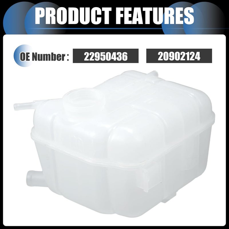 INFINAUTO Coolant Reservoir Water Expansion Tank for Cadillac SRX 2010-2016 - Image 5