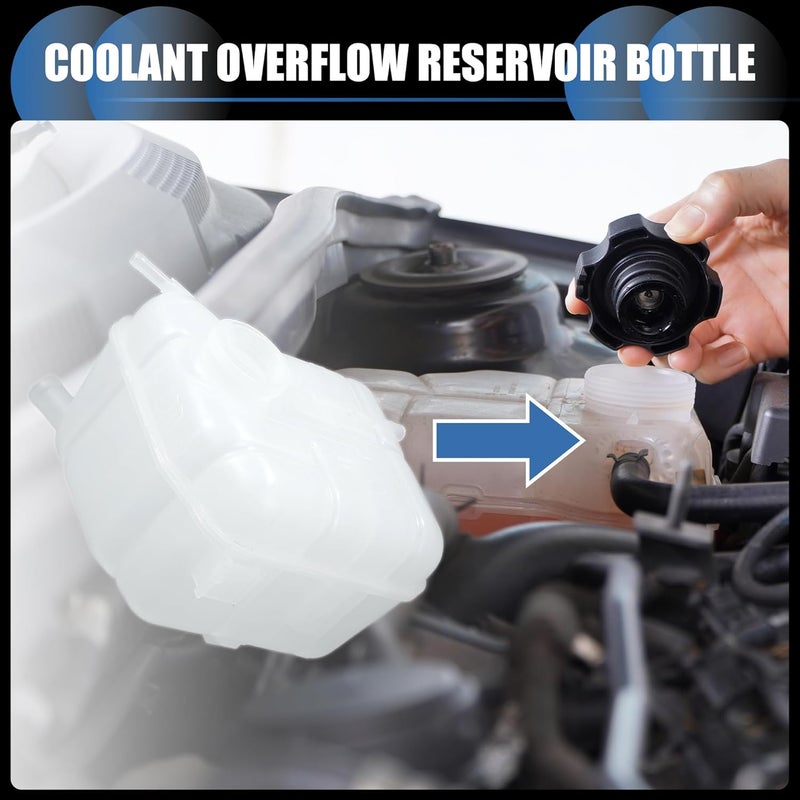 INFINAUTO Coolant Reservoir Water Expansion Tank for Cadillac SRX 2010-2016 - Image 2