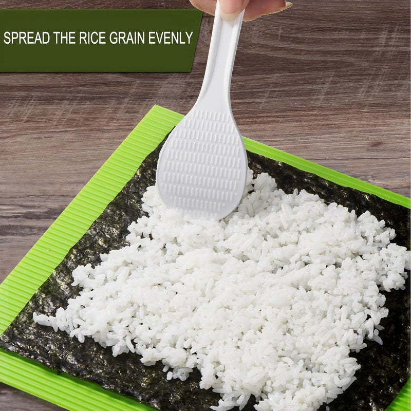 shofilt Premium Silicone Sushi Making Kit - Rolling Mat for Beginners and Kids, 8.6 x 7.8 Inch - Image 3