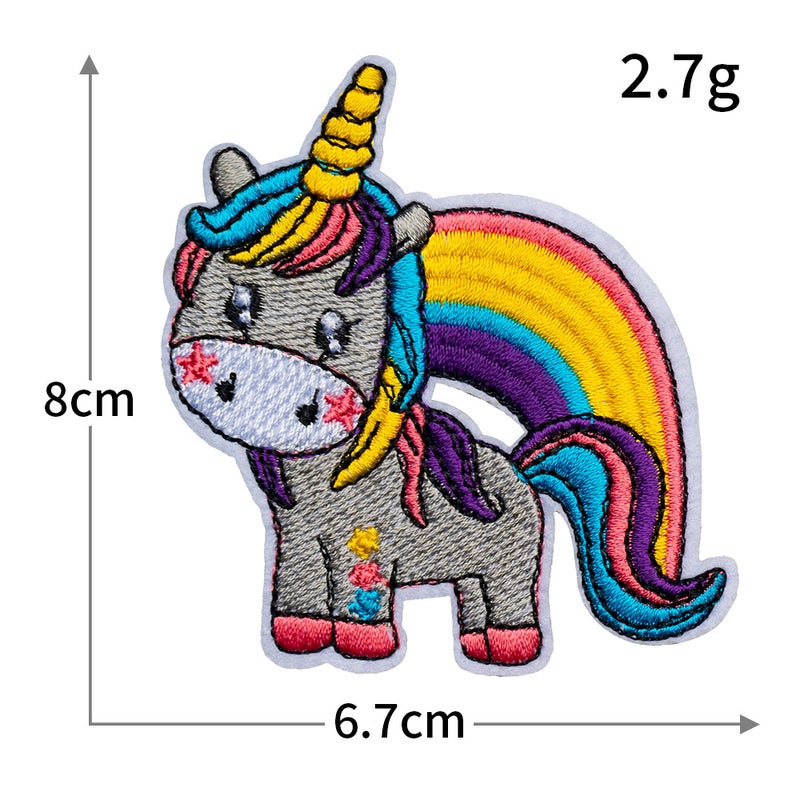Cross-Border Cute Unicorn Computer Embroidery Patches for Childrens Clothing, Cartoon Embroidery Patches for Ironing R3335 - Image 5