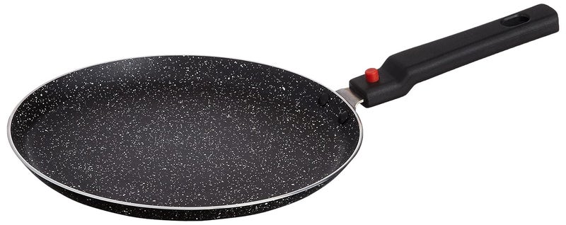 Brand - Solimo Solimo Aluminium NonStick Dosa Tawa with Detachable Handle Granite Finish Induction Base Pfoa Free High Temperature Resistant Exterior Coating 25 Cm Black - Image 4