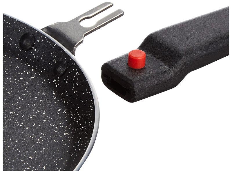 Brand - Solimo Solimo Aluminium NonStick Dosa Tawa with Detachable Handle Granite Finish Induction Base Pfoa Free High Temperature Resistant Exterior Coating 25 Cm Black - Image 5