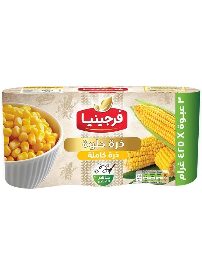 VIRGINIA ذرة حلوة فرجينيا 425 جرام (3 عبوة)