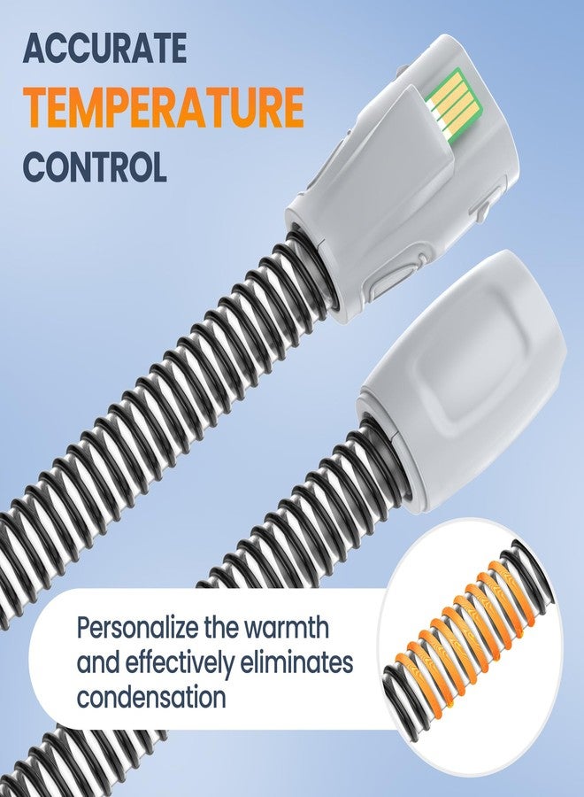 خرطوم هواء Climate Line مُحسّن، متوافق فقط مع Airsense 11 و Aircurve 11، غير متوافق مع Airsense 10 - خرطوم بديل قابل لإعادة الاستخدام من IDEAR بطول 6.5 قدم، مستلزمات CPAP عالية القيمة - Image 5