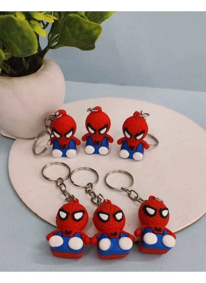 Tera13 - Rubber Birthday Return Gifts For Kids ,Keychain For Boys (24 Pcs) Cartoon Keychain For Kids , Bike , Car , Keychain For Men , Cartoon Heroes Keychain For Kids & Boys,Multicolor - Image 1