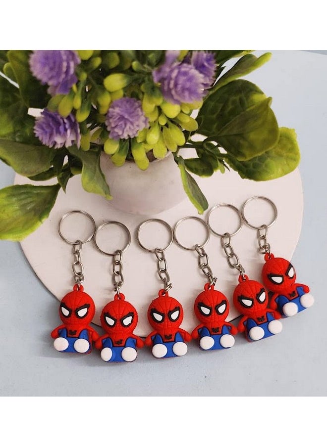 Tera13 - Rubber Birthday Return Gifts For Kids ,Keychain For Boys (24 Pcs) Cartoon Keychain For Kids , Bike , Car , Keychain For Men , Cartoon Heroes Keychain For Kids & Boys,Multicolor - Image 1