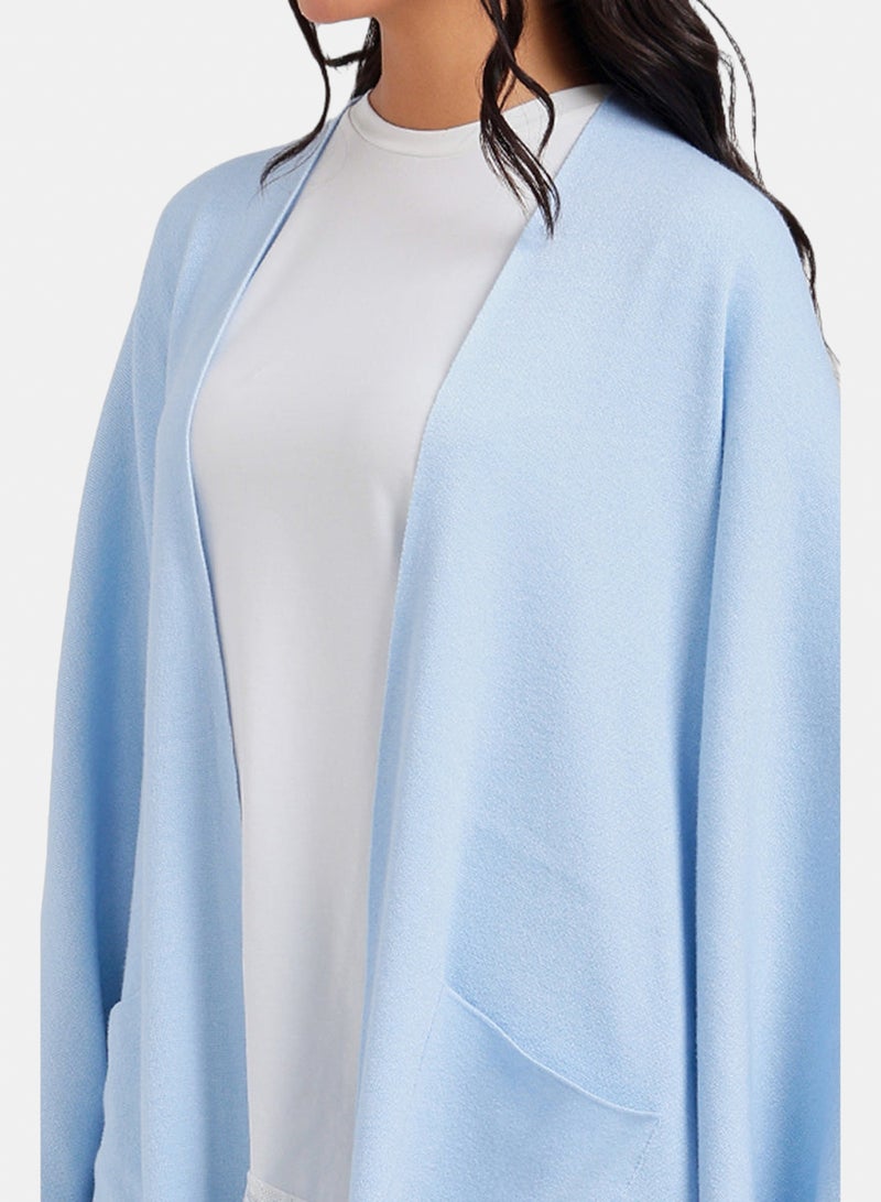 Carina Fringed Open-Front Poncho - Image 5