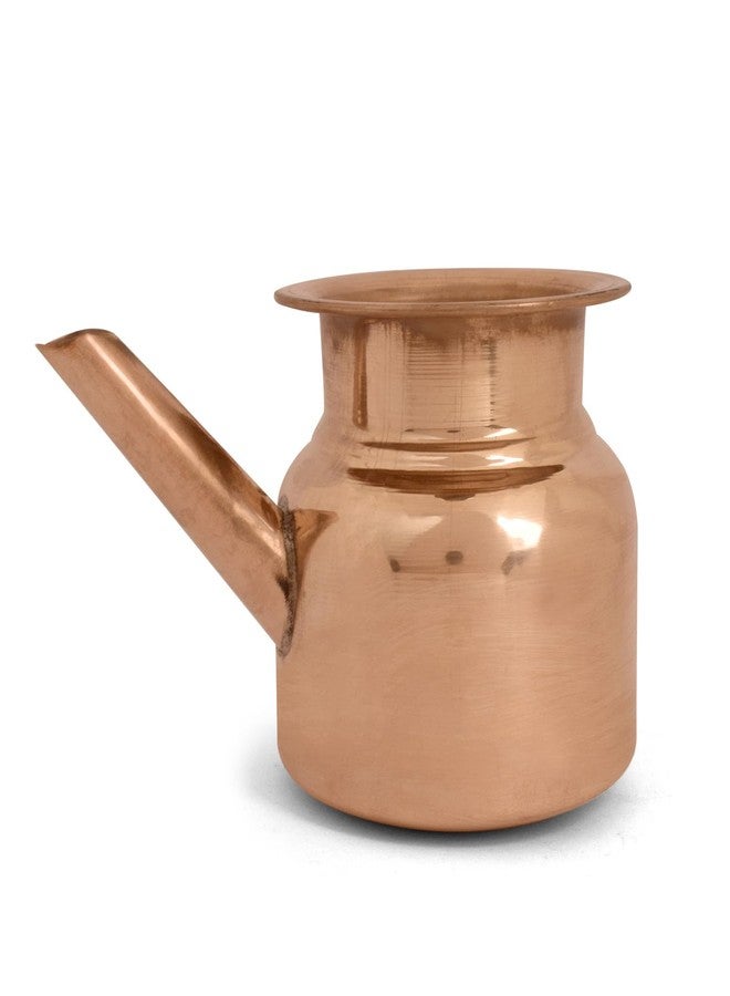 SATVIK STORE ساتفيك - قطعة واحدة - إناء نحاسي نقي 3 بوصات - إناء بوجا هندي تقليدي للاستخدام في المعابد، وحفلات الزفاف، وحفلات الانتقال إلى منزل جديد، والطقوس الدينية - إناء صلاة هندوسي مزخرف - Image 1