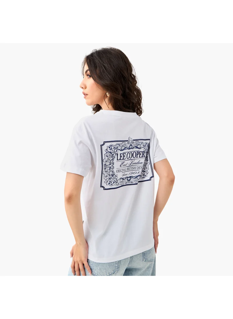 Lee Cooper Lee Cooper Graphic Print T-shirt with Crew Neck